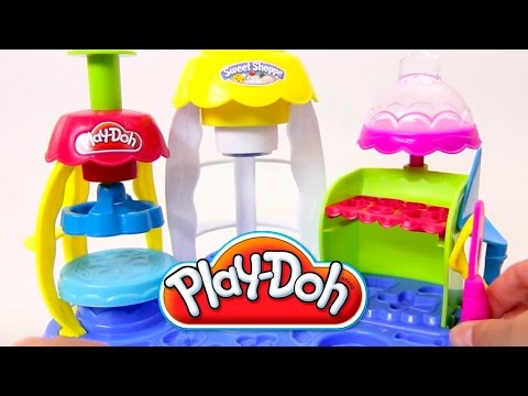 Play Doh Sweet Shoppe Frosting Fun Bakery How to Make Playdough Sweet Confections Hasbro Toys