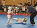 2 5yo children, kyokushin karate tournament