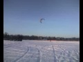 Snow Kiteboarding in MN.3g2 - 01-27