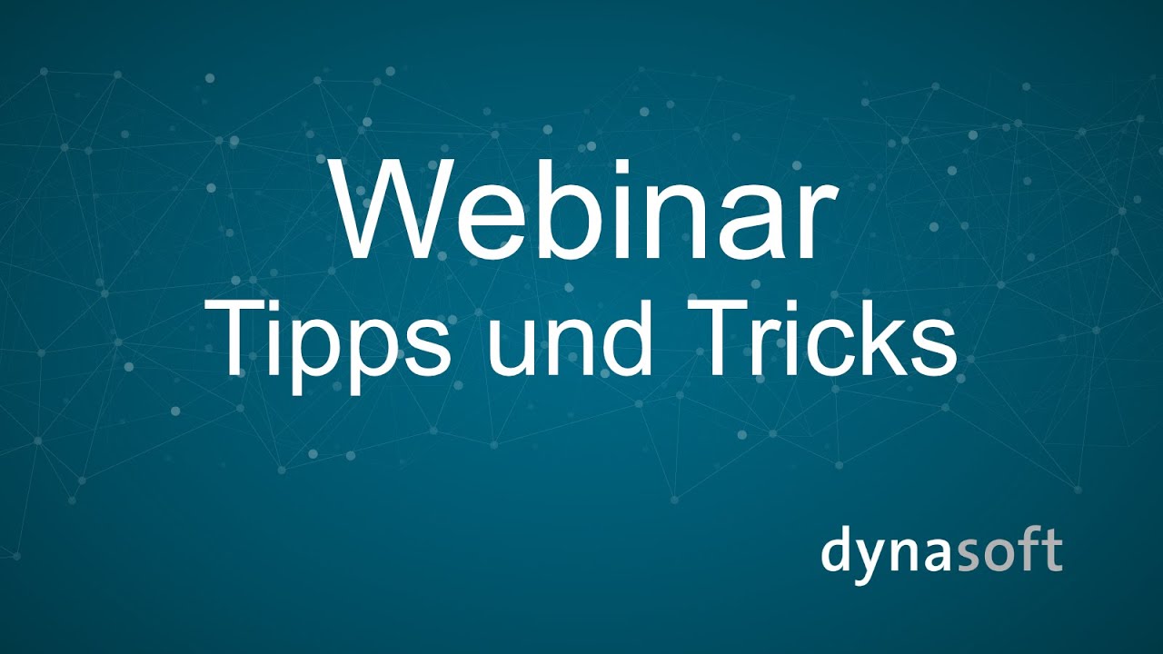 Videos 8 Webinar Tipps und Tricks mit tosca