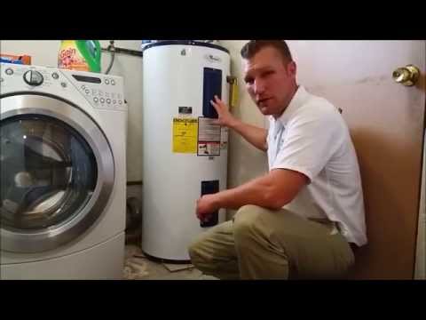 how to adjust electric water heater temperature