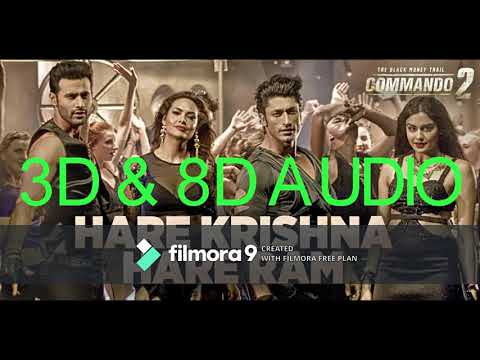 3D Hare krishna hare ram song | 8D Hare krishna hare ram song | commando 2