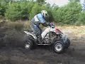 quad biking in scottish mud
