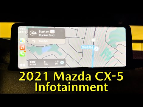 2021 mazda cx 5 infotainment  in depth look of 1025 system carplay explained