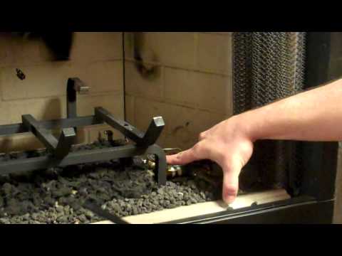 how to vent gas logs