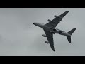 Impressive Malaysia Airlines A380 Display at Farnborough.