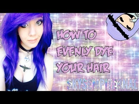 how to dye hair equally