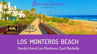Video: Beachfront Complexes Los Monteros Playa & Palm Beach, 360º VR Impressions From the Senda Litoral