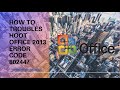 How to Troubleshoot Office 2013 Error Code 80244?