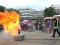 Falsches L�schen eines Fettbrandes