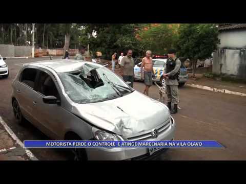 JATAÍ | Motorista perde o controle da direção e atinge marcenaria