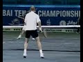 Roger Federer v Andre Agassi Dubai 2005 - amazing point!
