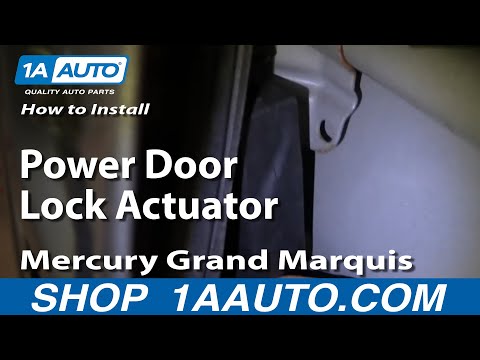 How To Install Replace Power Door Lock Actuator Mercury Grand Marquis 92-03 1AAuto.com
