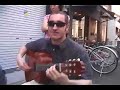 Accordian, guitar and musical saw performance