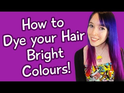 how to get your hair a bright purple