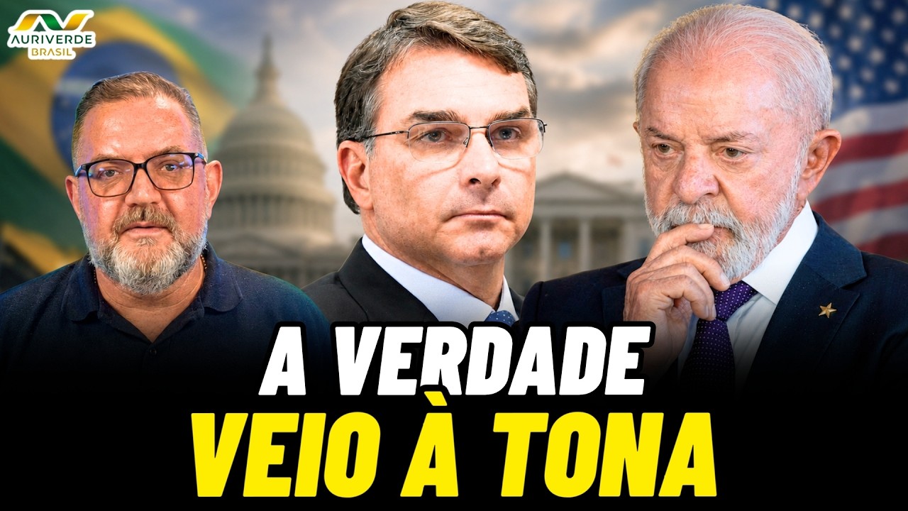 Flávio assume a defesa do Brasil nos EUA e dispara contra Lula!