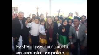 #VideoNota| Festival revolucionario en primaria Leopoldo Mares; asiste alcaldesa y fundadores