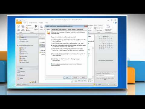 how to set junk mail filter in hotmail