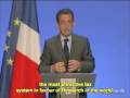 reactions on sarkozy's speech on french research. january 22, 2009. french version: www.youtube.com