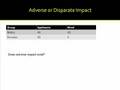 Adverse Impact and Disparate Treatment