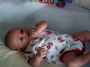B in his Crib
