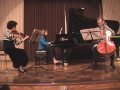 Goehner-Moreno, Long, Bartoli--Mendelssohn Piano Trio in d, 4th Mov.