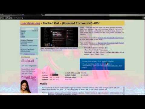 how to change your fb skin