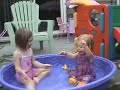 Hannnah & Ella - pool time!