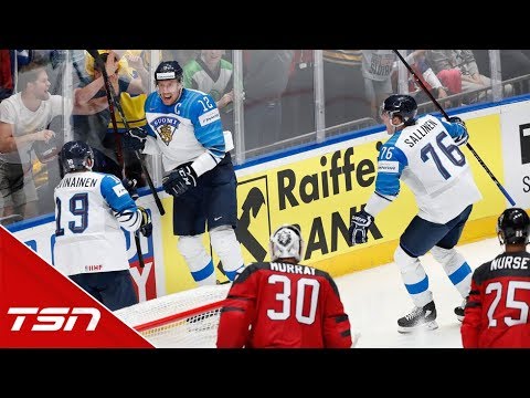 Anttila scores twice as Finland upsets Canada for gold