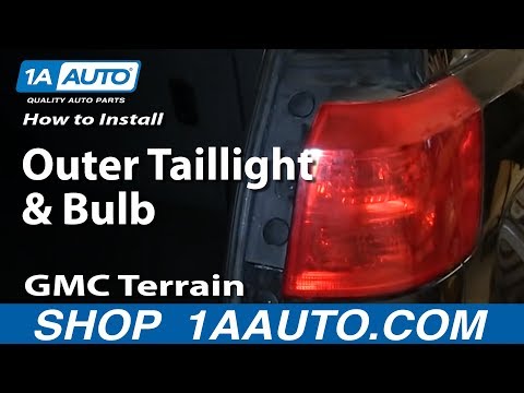 How To Install Replace Change Outer Taillight and Bulb GMC Terrain
