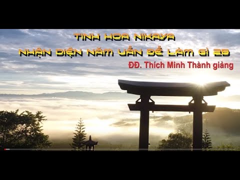 Tinh Hoa NIKAYA - Nhận Diện Năm Uẩn Để Làm Gì 2B? Tinh Hoa NIKAYA - Nhận Diện Năm Uẩn Để Làm Gì 2B?