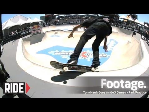 skateboard park - Tony Hawk takes us behind the scenes at X Games 2012 for the Skateboard Park Practice. Featuring: Grant Taylor, Aaron