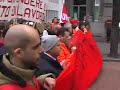 OFFICINE DI BELLINZONA - MANIF E OCCUPAZIONE BINARI 8marzo08
