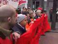 OFFICINE DI BELLINZONA - MANIF E OCCUPAZIONE BINARI 8marzo08