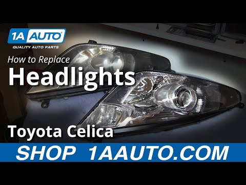 How To Install Change Headlight and Bulb 2000-06 Toyota Celica