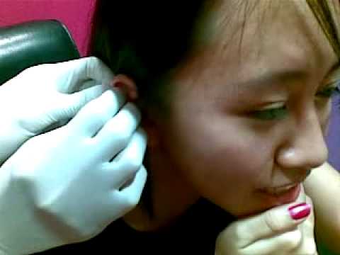 cartilage piercing ear hole. char gets her 8th ear hole pierced! cartilage piercing ear hole. char gets her 8th ear hole pierced!