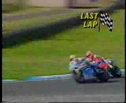 Carl Fogarty and Jamie Whitham dice at Oulton Park 1991