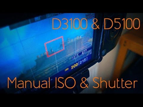 how to adjust shutter speed on nikon d3100