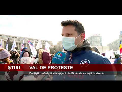 Val de proteste, în România