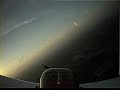 Rv-7 flying at sunset