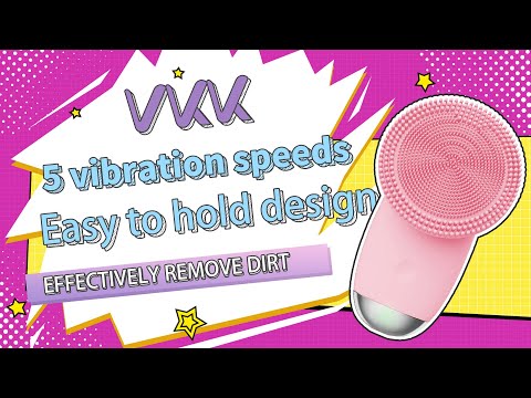 VKK Facial Cleansing Brush -  Comfortable, sleek easy to hold design
