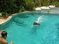Jamie learning to swim