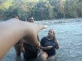 gozando en el rio bonao