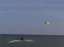 Kite surfing in Ashbridges Bay on a windy day