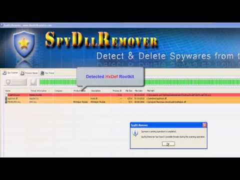 Detecting & Removing HxDef Rootkit using SpyDllRemover