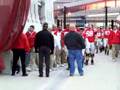 Ohio State players half time at the Michigan game 