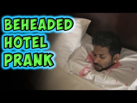 Beheading hotel prank