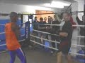 Herol Graham and Russell play spar