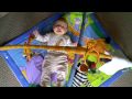 A few minutes of Tallulah hanging out on her Gyminee. It was a pretty low key 2-month birthday celebration.