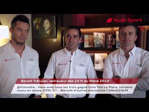 Benoît Tréluyer, vainqueur des 24H du Mans 2014, répond à @Hiouville